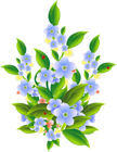 Floral Bush Decoration Transparent Clip Art PNG Image