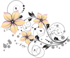 Floral Decoration Clip Art Image