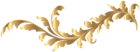 Floral Gold Element PNG Clip Art Image