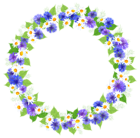 Floral Round Decoration PNG Clipart Image