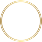 Frame Border Round Gold PNG Clipart