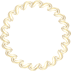 Frame Border Round Gold PNG Clipart