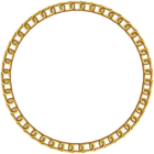 Frame Round Gold Transparent PNG Clip Art Image