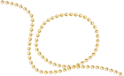 Gold Beads Decor PNG Clip Art Image