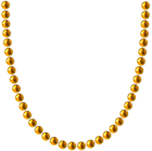 Gold Beads PNG Clip Art Image
