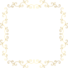 Gold Border Frame Clip Art PNG Image
