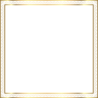 Gold Border Frame PNG Clip Art Image