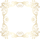 Gold Border Frame PNG Clip Art Image