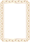Gold Border Frame Transparent PNG Clip Art Image