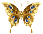 Gold Butterfly PNG Clip Art Image