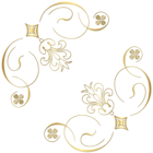 Gold Corners Ornament PNG Clipart 