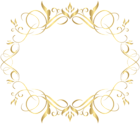 Gold Deco Frame PNG Clip Art Image