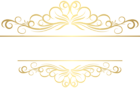 Gold Deco Ornament PNG Clip Art
