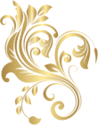 Gold Decorative Element PNG Clip Art Image