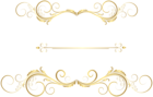 Gold Decorative Ornaments PNG Clip Art