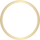 Gold Decorative Round Border PNG Clipart