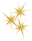 Gold Decorative Srars PNG Picture