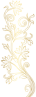 Gold Floral Decoration PNG Clip Art Image