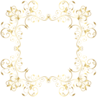 Gold Floral Border Frame Transparent Image