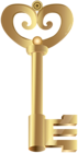 Gold Key Decoration PNG Clipart