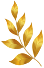 Gold Leaves PNG Clipart