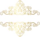 Gold Ornament PNG Clip Art Image