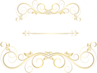 Gold Ornaments Decorative PNG Clip Art Image