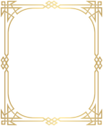 Gold Ornate Frame Border PNG Clipart