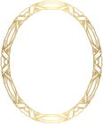 Gold Ornate Oval Frame PNG Clipart