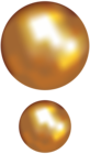 Gold Pearls Transparent Clip Art Image