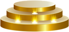 Gold Podium Stage Transparent PNG Clip Art Image