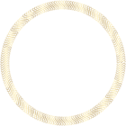 Gold Round Border PNG Clip Art Image