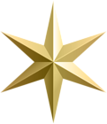 Gold Star Transparent Clip Art Image