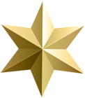 Gold Star Transparent PNG Clip Art Image