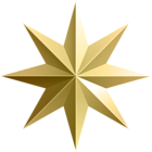 Gold Star Transparent PNG Image