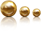 Golden Beads PNG Clipart