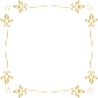 Golden Border Frame PNG Clip Art