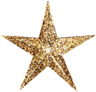 Golden Deco Star PNG Clip Art Image