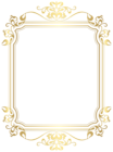 Golden Frame Border Deco PNG Transparent Clipart