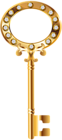 Golden Key PNG Clip Art Image