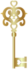Golden Key PNG Transparent Clipart