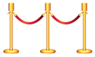 Golden Rope Barricade Transparent PNG Clipart