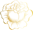 Golden Rose PNG Clip Art Image