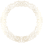 Golden Round Border PNG Clipart