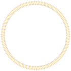 Golden Round Deco Border Transparent Clip Art Image