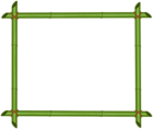 Green Bamboo Border Frame PNG Clipart