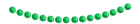 Green Beads Decor PNG Clipart