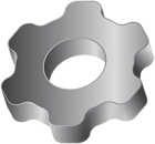 Grey Gear PNG Clipart
