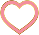 Heart Border Pink PNG Clip Art Image