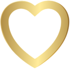 Heart Frame Gold Clipart